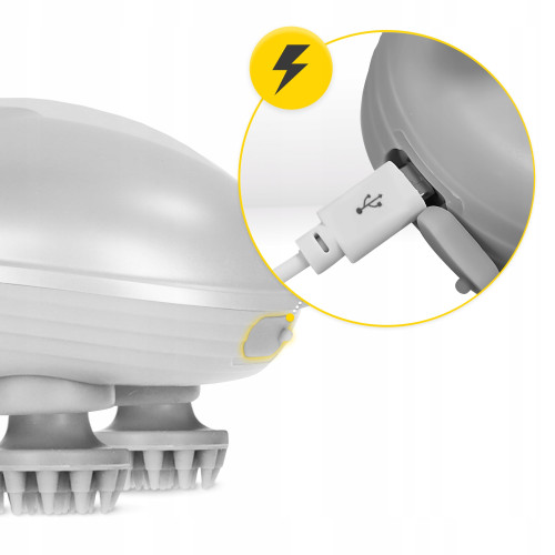 Массажная подушка  4FIZJO Smart Head Massager White - фото №5